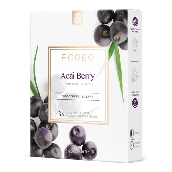 Foreo Mascarillas Faciales Acai Berry 3 uds
