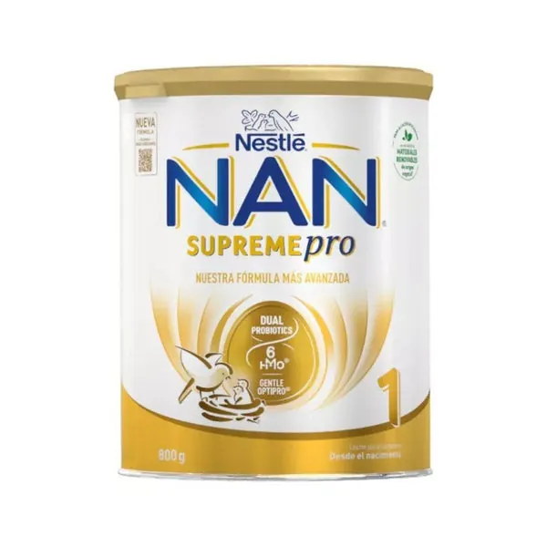 NAN Supreme Pro 1 Leche de Inicio para Lactantes en Polvo 800gr