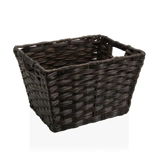 cesta con asas marron oscuro