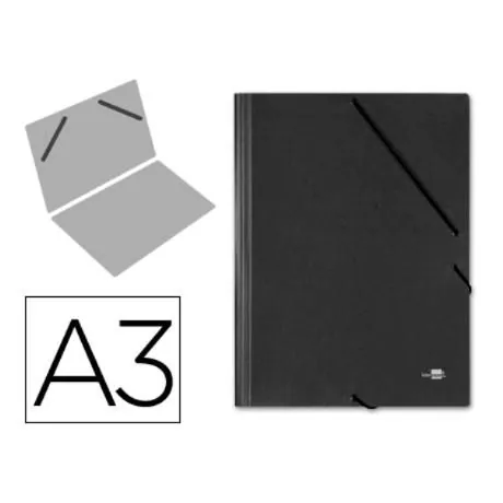 carpeta planos liderpapel a3 carton gofrado n 12 negro