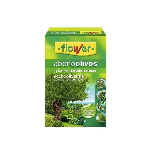 abono olivos y plantas mediterraneas flower 800 gr