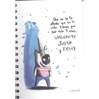 cuaderno a5 justo valiente y feliz