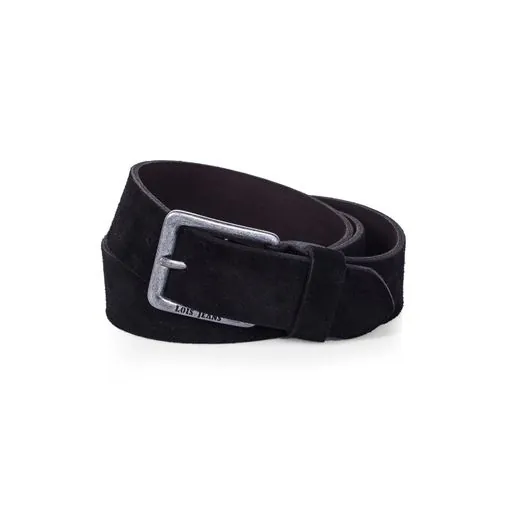 cinturon lois en piel terciopelo de alta calidad 49809 negro 95