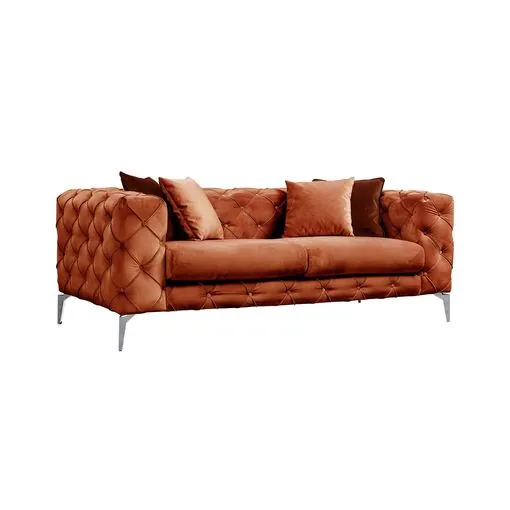 sofa 2 plazas comodore naranja