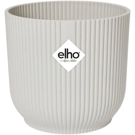 maceta redonda vibes plastico 25x 230 cm blanco blanco seda
