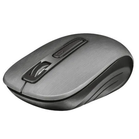 raton inalambrico trust aera grey revestimiento de goma