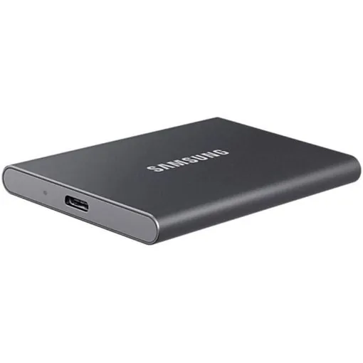 ssd externo t7 usb tipo c color gris 1 tb samsung